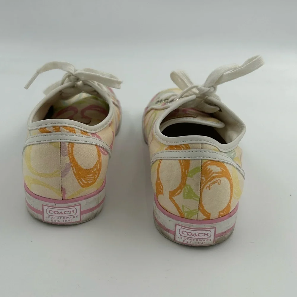 Coach Signature Scribble Print Sneakers